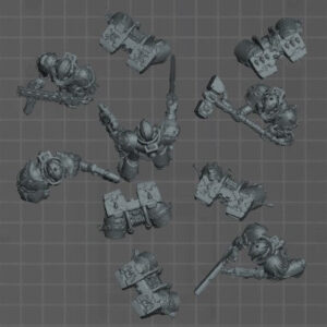 Jump Assoult intercessors proxies warhammer stl