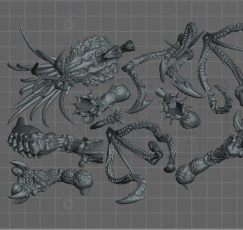 Tyranid Toxicrene proxies 40k warhammer  stl